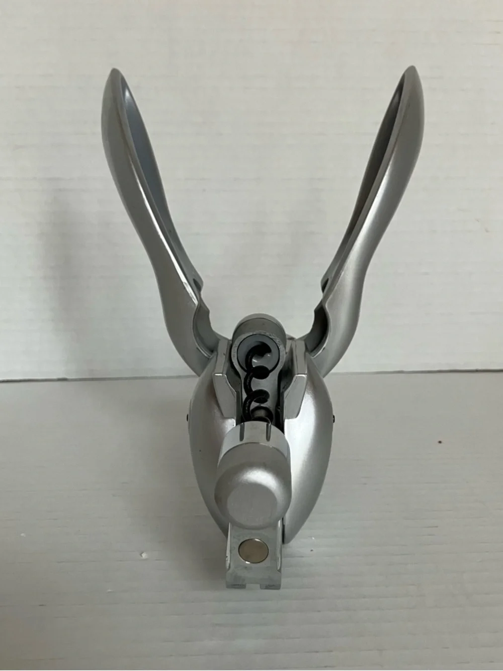 Silver Corkscrew with‎ Lever Handle Bottle Opener